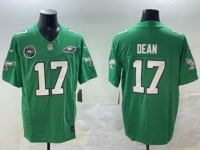 Men Philadelphia Eagles #17 Dean Green three generations 2025 Nike Vapor Limited NFL Jersey style 5
